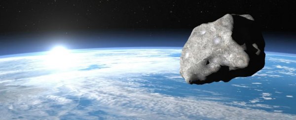 An asteroid near Earth