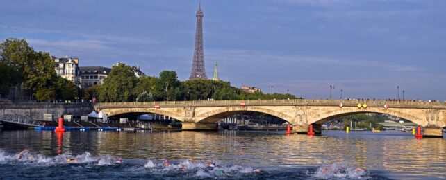 The Seine River at dusk